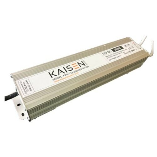 Блок питания 200W 12V 0-16,7A -30+40°С IP67 304х71х45mm KPS-V12-200W67-5Y-RM