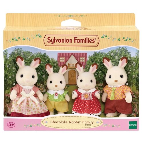 Фигурки Sylvanian Families Семейство шоколадных кроликов 5655, 4 шт.