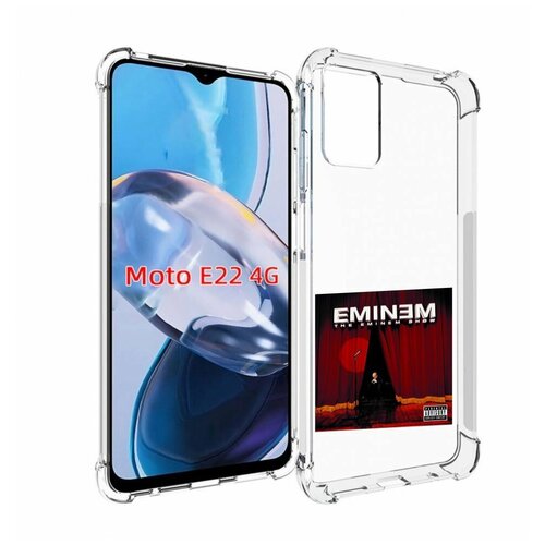 Чехол MyPads THE EMINEM SHOW для Motorola Moto E22 4G / E22i 4G задняя-панель-накладка-бампер чехол mypads the eminem show для motorola moto e22 4g e22i 4g задняя панель накладка бампер