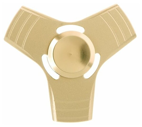 Спиннер метал золотой Alloy Fidget Spinner- Gold Color PACK 1.8 см
