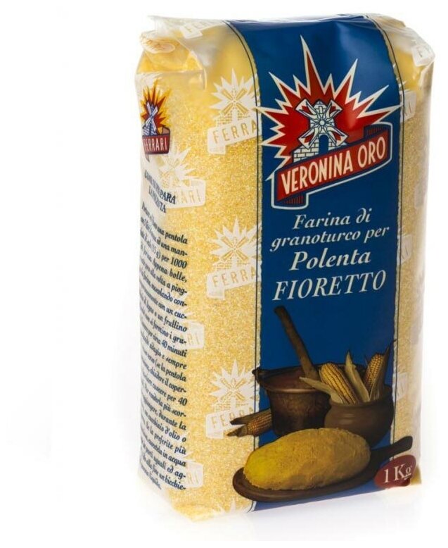 Мука кукурузная мелкого помола для поленты (фиоретто), MOLINO FERRARI, 1 кг