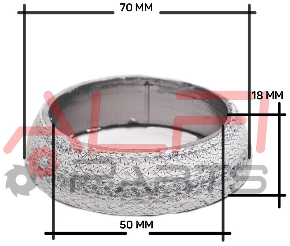 Кольцо глушителя 54 х 69 х 16 ALFI parts