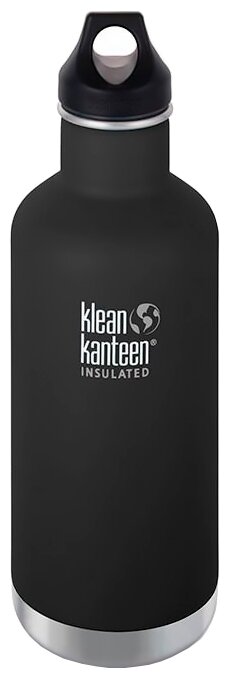 Термобутылка Klean Kanteen Classic Loop 32oz (946мл) (Shale Black)