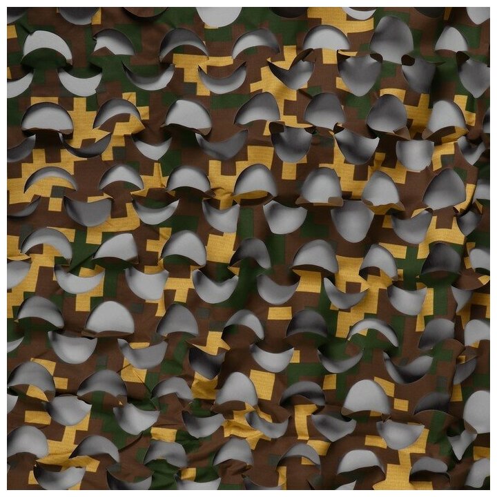 Сетка маскировочная, 3 × 2,2 м, жёлто-коричневая, «Пейзаж Утка» - фотография № 2