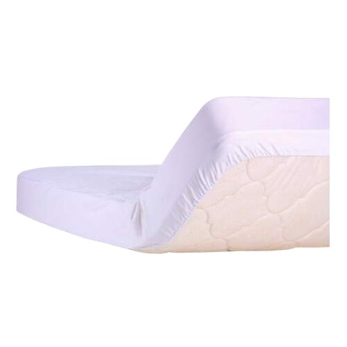 фото Наматрасник kupu-kupu экофайбер с юбкой на резинке по периметру, кнэ-140(u), 140х200х35 см белый