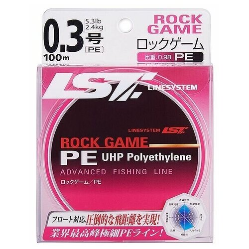 Шнур LINESYSTEM Rock Game PE 100m #0.6 pink