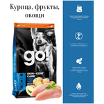 GO! корм для щенков и собак с цельной курицей, фруктами и овощами - изображение