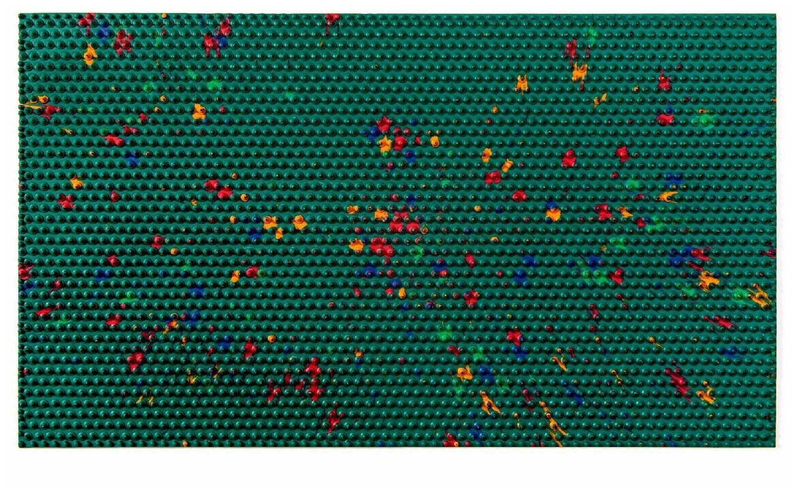 Ляпко массажный коврик Большой, шаг игл 7.0 мм 48x27.5 см, зеленый