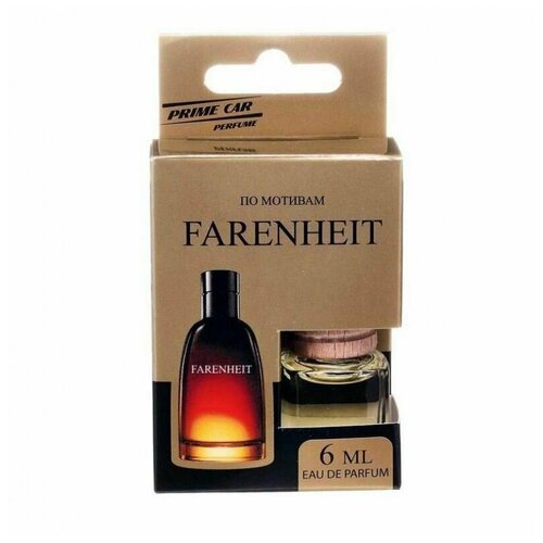 Ароматизатор для авто подвесной флакон, с деревянной крышкой, 6мл. Perfume - Farenheit, 1 шт