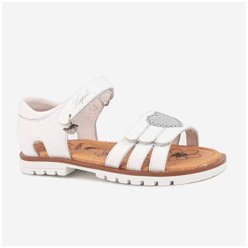 фото Сандалии для девочек kapika 32853-1 белый, размер 29