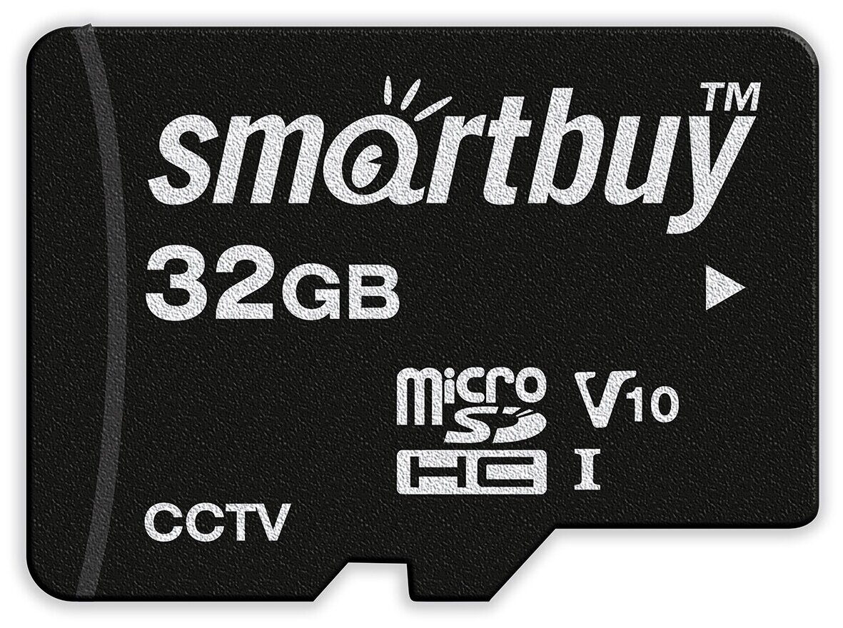 Карта памяти SmartBuy microSDHC 32Gb Class10 U1 V10 (SB32GBSDCCTV) - фото №2