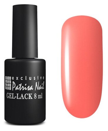 Гель-лак Patrisa Nail №119 Pina Colada GP19 Темный неоновый коралл, 8 мл