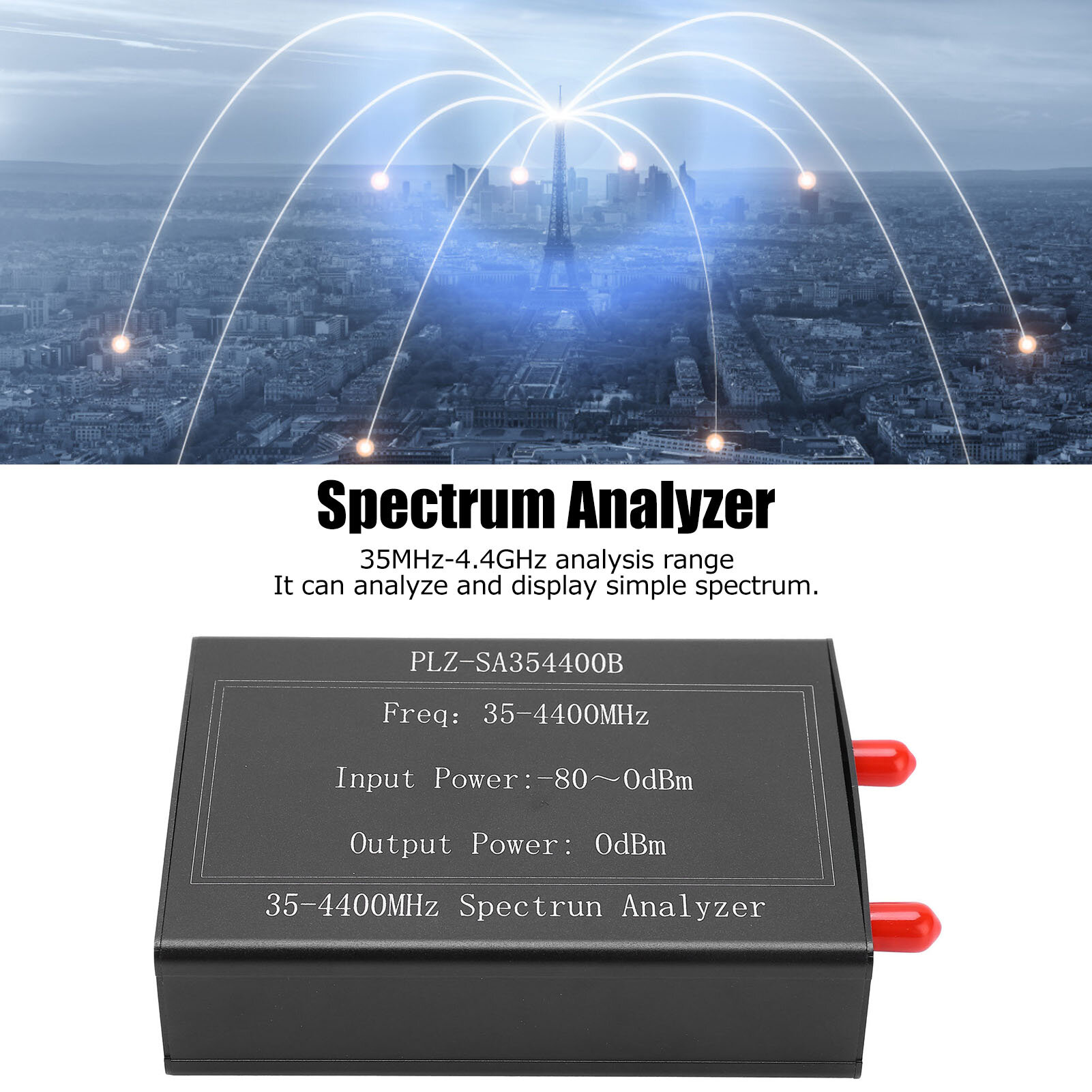 Изображение Портативный анализатор спектра USB2.0 USB3.0 5-4400 МГц, скалярный сетевой анализатор для измерения и анализа частоты