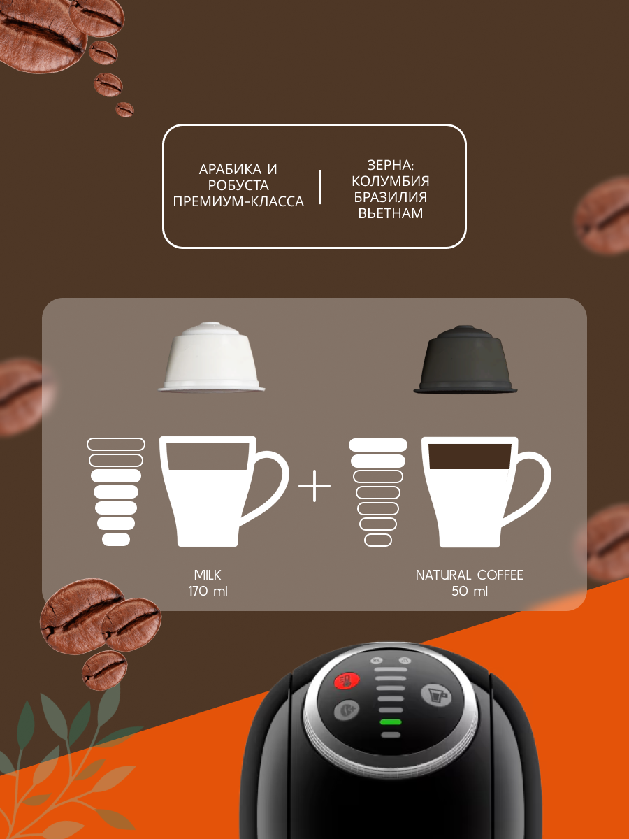 Кофе в капсулах "Nescafe Dolce Gusto", Latte Macchiatо Caramel, для Nescafe, 48 штук — фото 1
