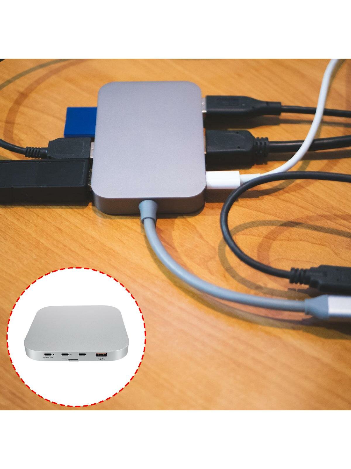 Fast 40Gbps Solid Disk Enclosure Hub For Mini Computer With NVMe PCIe Support And USB4 Host — фото 1