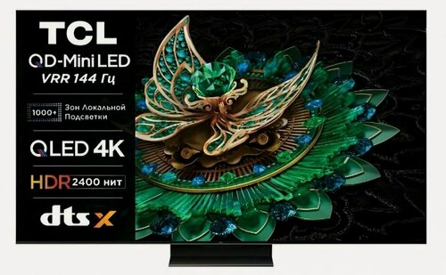 Изображение товара Телевизор TCL 65C765, Mini LED, Google TV, 3840x2160, диагональ 65", черный