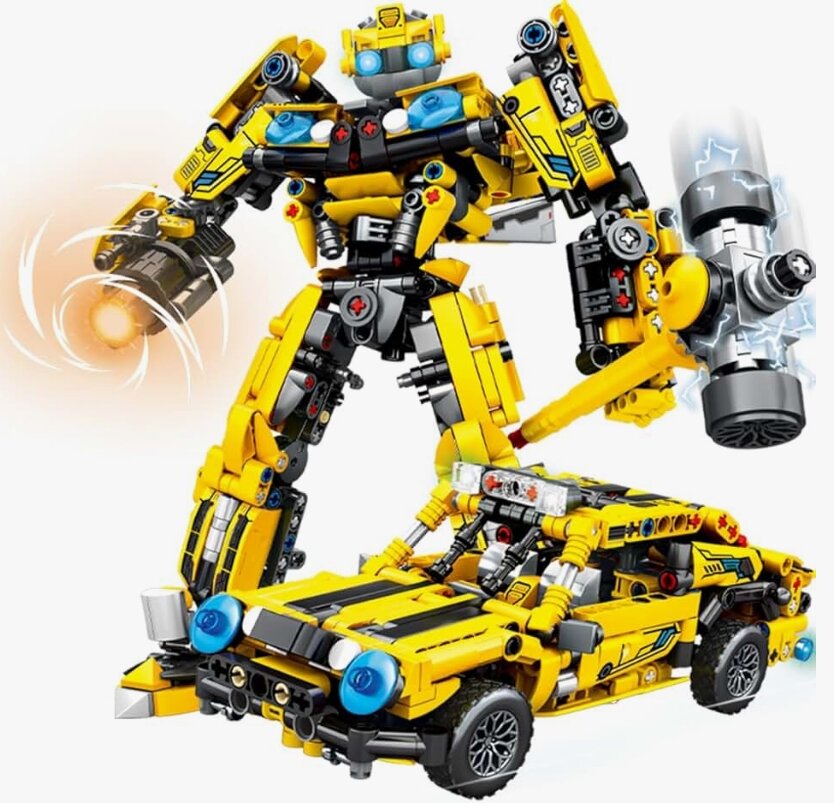 Робот-конструктор ROBOT8840 2в1 машинка+ трансформер 617 деталей 6+