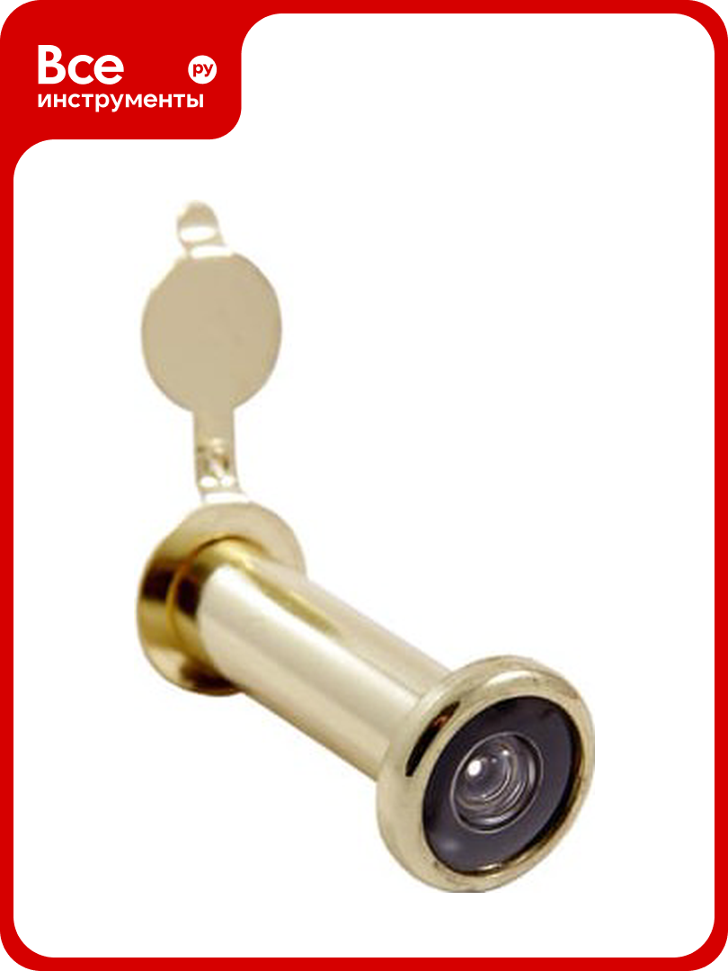 Дверной глазок Аллюр ГД-3 БШт 50-75 мм d=14 мм золото 1519