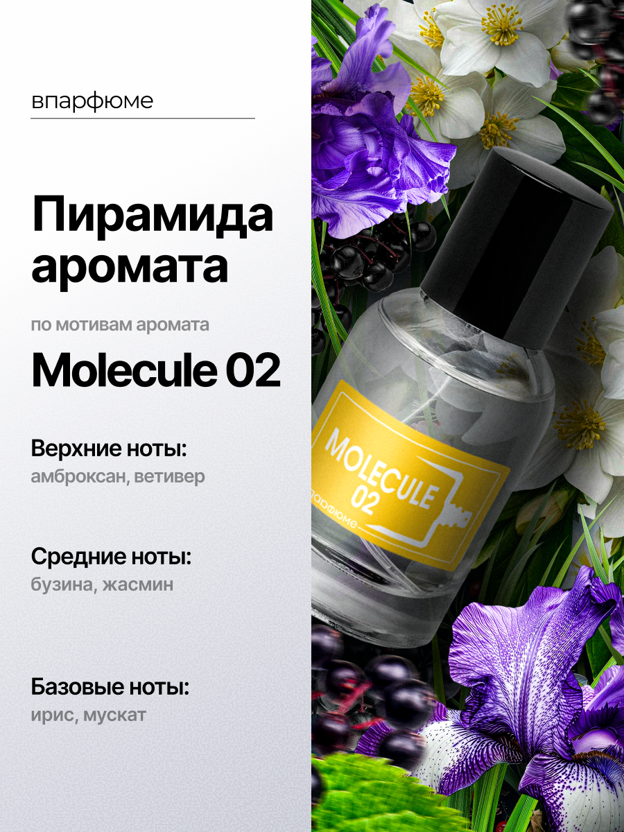 Духи Molecules 02, мужские, масляные, унисекс, 1 флакон 30мл — фото 1
