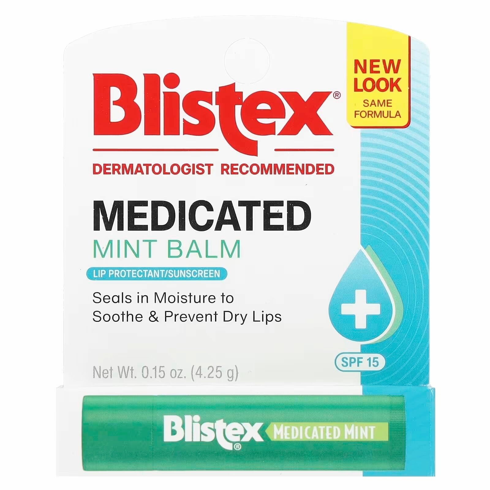 Blistex бальзам для губ солнцезащитный мята