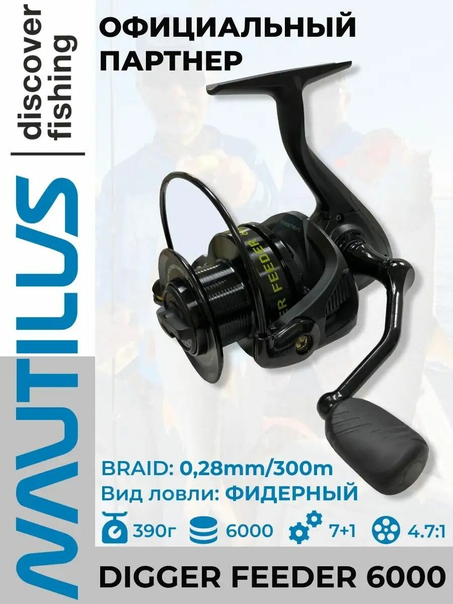 Катушка безынерционная фидерная Nautilus Digger Feeder NDF6000