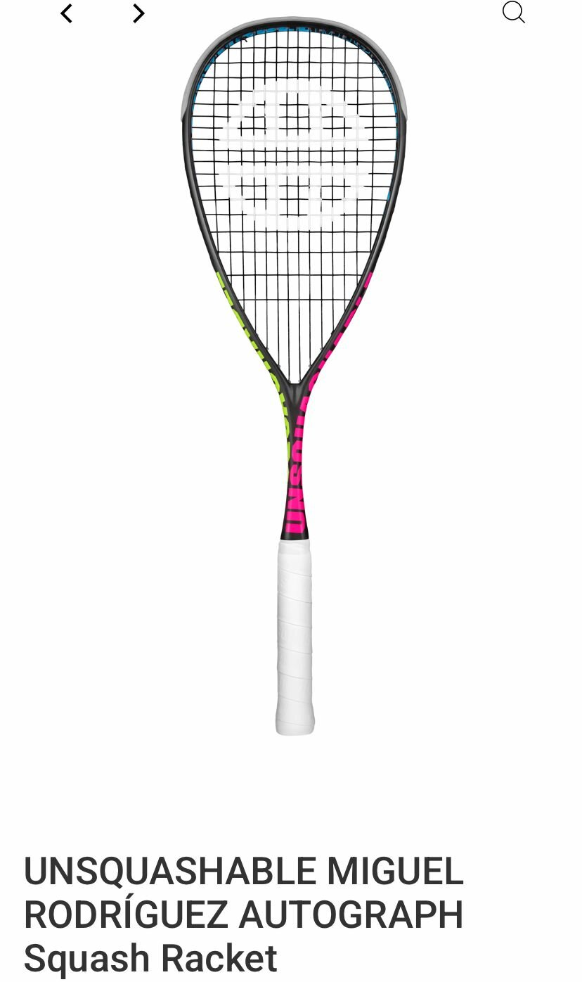 Ракетка для сквоша UNSQUASHABLE MIGUEL RODRIGUEZ ONE20 LIMITED EDITION 120g