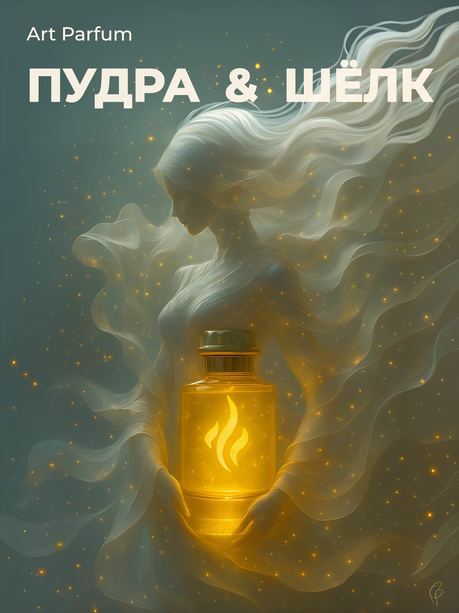 Арт парфюм AromaKo "пудра & шёлк, 30 мл, пудровый аромат