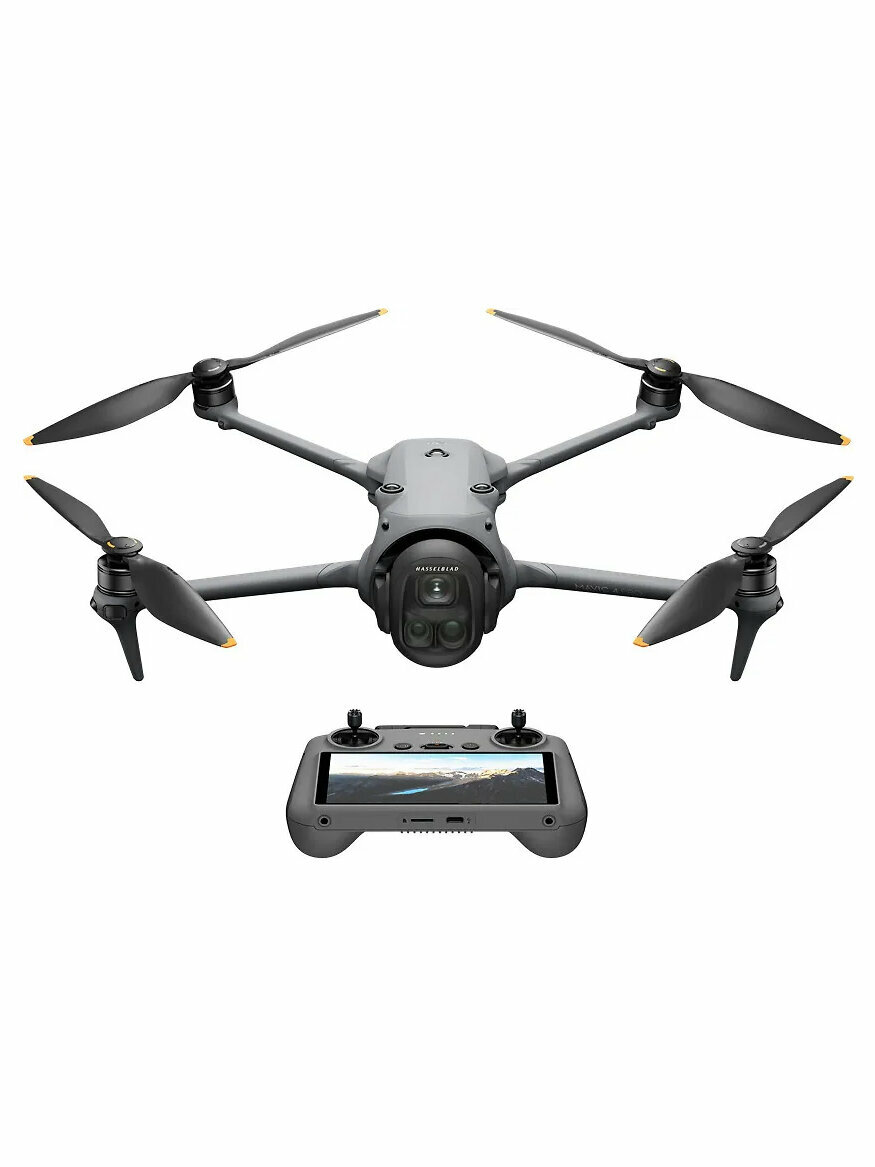 Квадрокоптер DJI Mavic 4 Pro с пультом DJI RC 2 100 МП камера 3 объектива серый