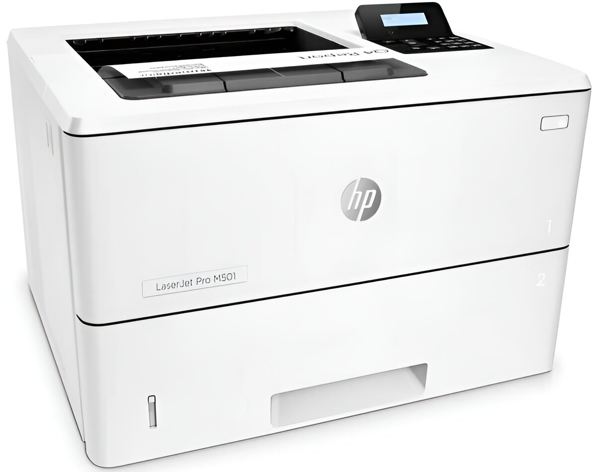 Принтер лазерный HP LaserJet Pro M501dn, черно-белый, A4, белый