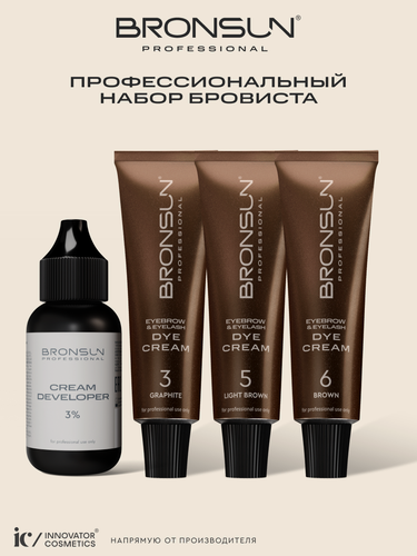 Изображение товара Профессиональный набор краски для бровей и ресниц + оксидант