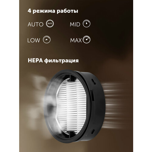 Пылесос портативный Polaris PVCS 6020 Cyclonic Way PRO WIFI IQ Home Серый 45299₽