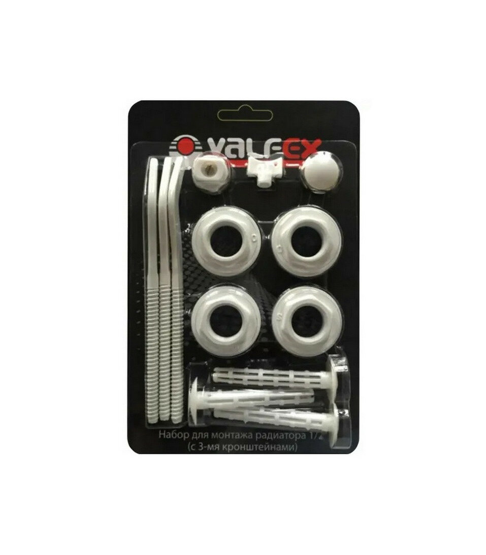 Комплект для монтажа радиаторов с 3-мя кронштейнами Valfex 1/2"