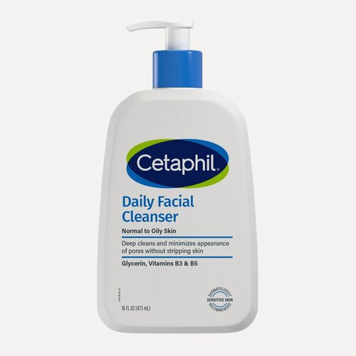 Изображение товара Cetaphil, Ежедневное очищающее средство для лица, без отдушек, 473 мл
