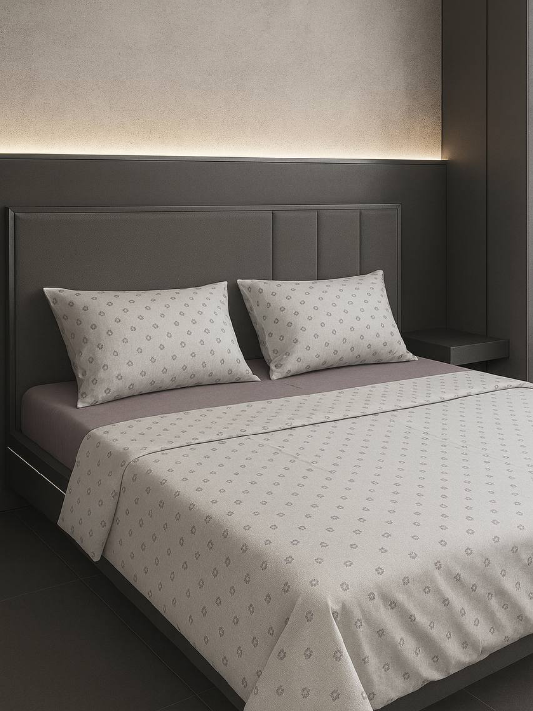 Постельное бельё 1,5 спальное, 100% хлопок, комплект из 4 предметов — фото 1