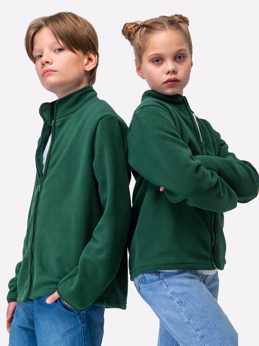 Толстовка Happyfox для мальчиков размер 128 зеленый