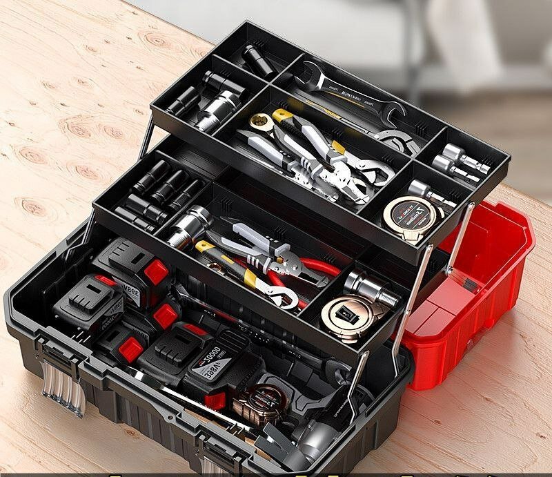 Органайзер-ящик "Трансформер", для инструментов, двухъярусный, 42 см х 20 см — фото 1