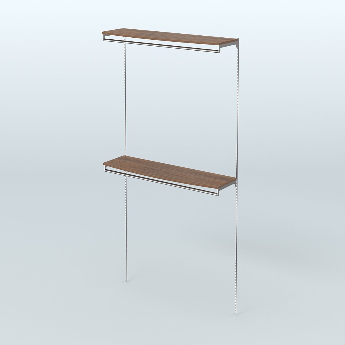 Модульная система Neo Fix №11 со сборными поручнями и закругленными полками ДСП 16 мм (1200 мм) Орех