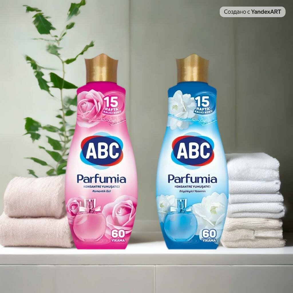 Кондиционер для белья ABC Роза страсти+Чарующий жасмин /Набор из 2 шт — фото 1