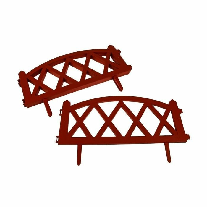 Заборчик декоративный 35х232см (MODERN) /терракотовый/