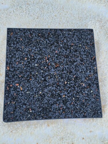 Изображение товара Каменный ковер. Черный сланец. фракция 3-5 мм 19кг. + клей для горизонтальной укладки