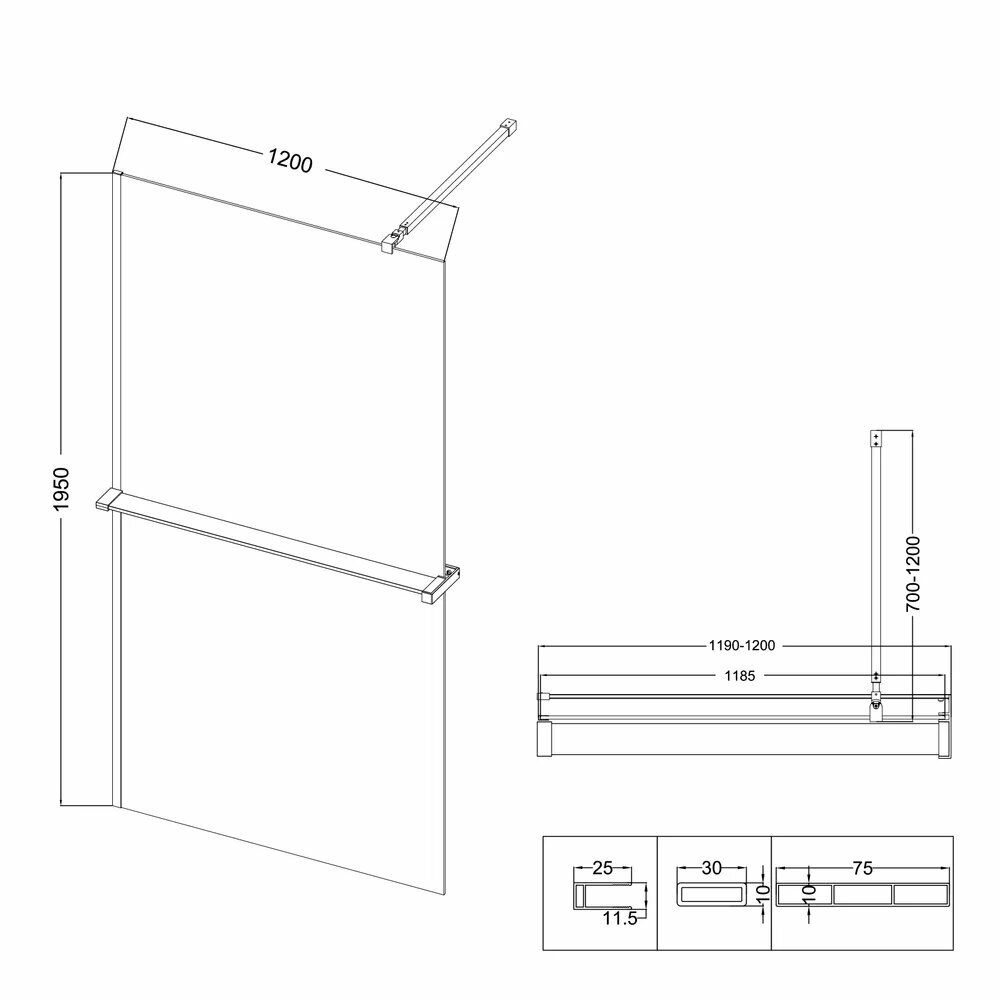 Душевая перегородка Walk In Niagara - фото №13