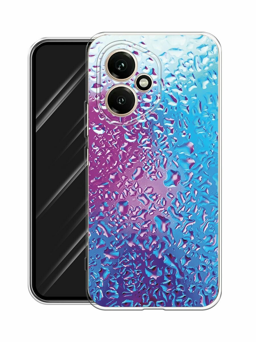 Силиконовый чехол на Honor 400 / Хонор 400 с принтом "Капли на стекле" — фото 1