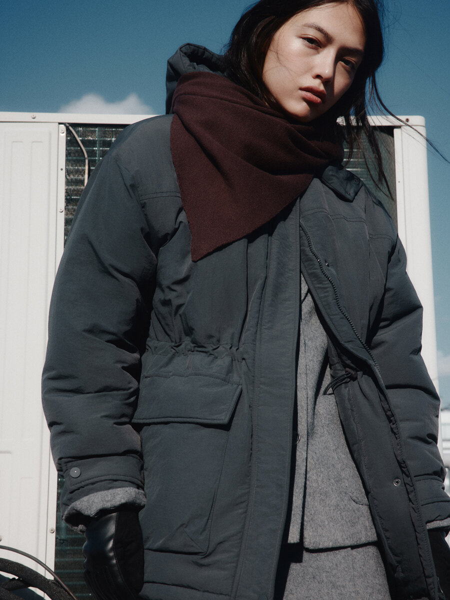 Парка Befree Woman Mix&Match размер M темно-серый