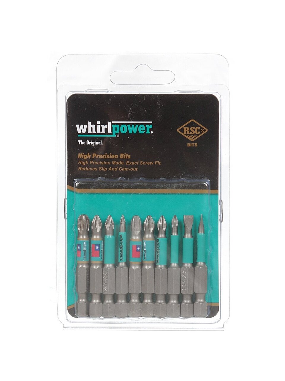 Набор бит Whirlpower Ассорти Ph Pz Sl 50 мм 10 шт блистер