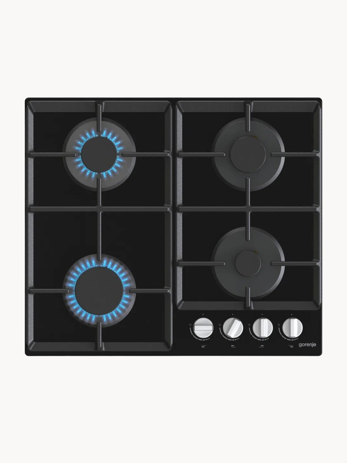 Газовая варочная поверхность Gorenje GT641EXB черный, материал поверхности закаленное стекло, количество конфорок: 4шт.
