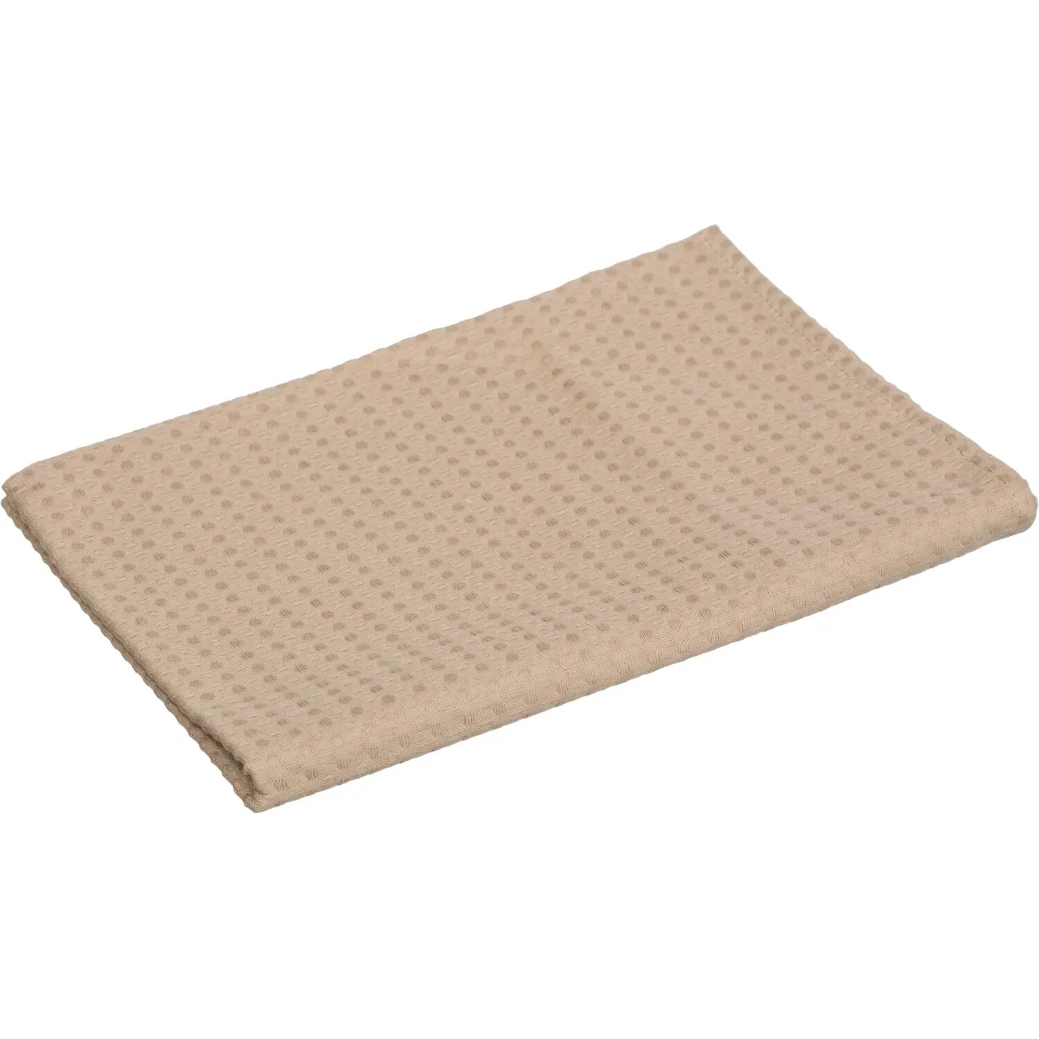 Полотенце вафельное , пл. 240 гр/м2 60Х70, бежевый NoName