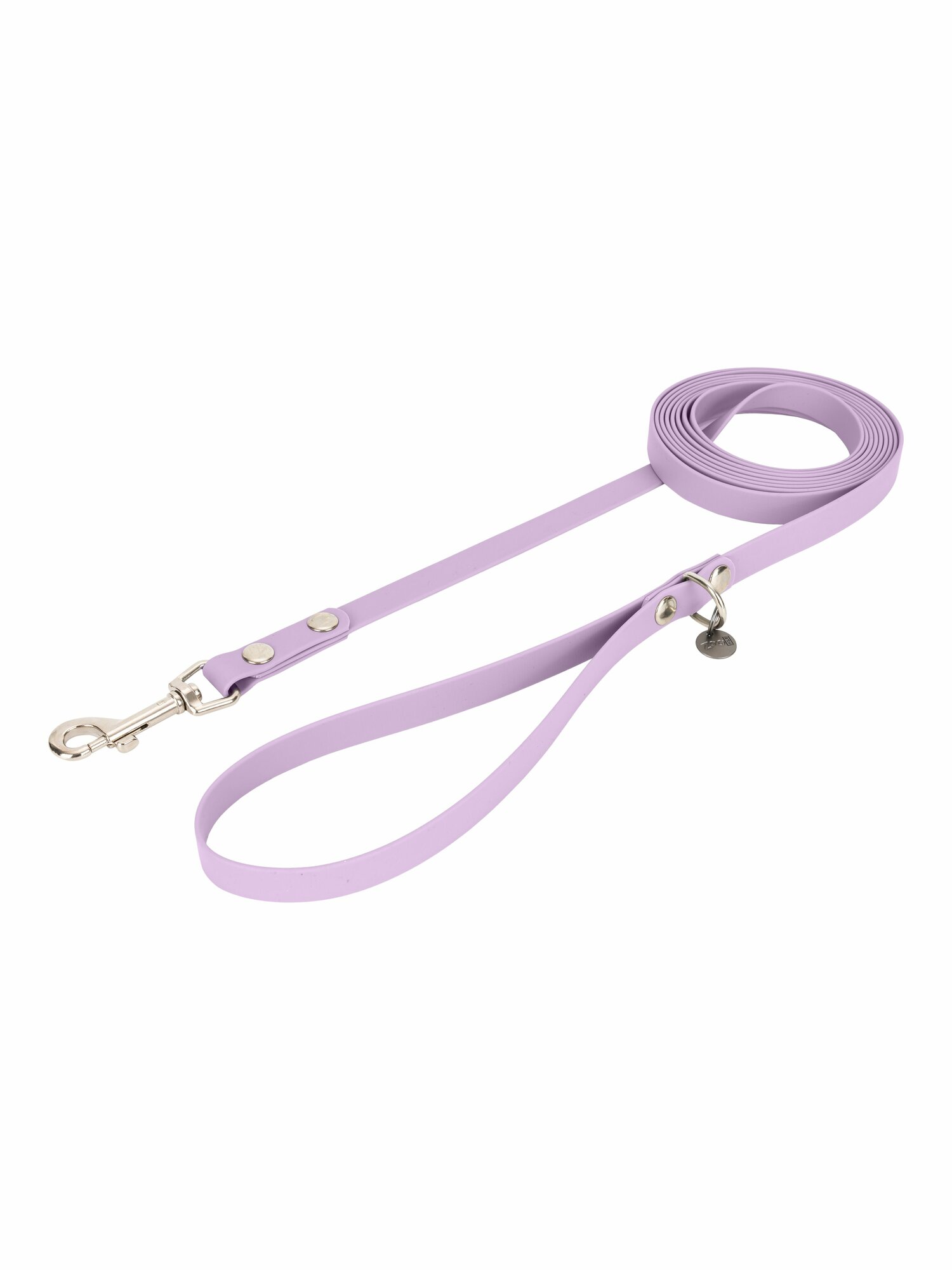 Поводок для собак, с карабином, лента 15 мм, биотан, ZooOne, длина 3 м, сиреневый, 73-1653