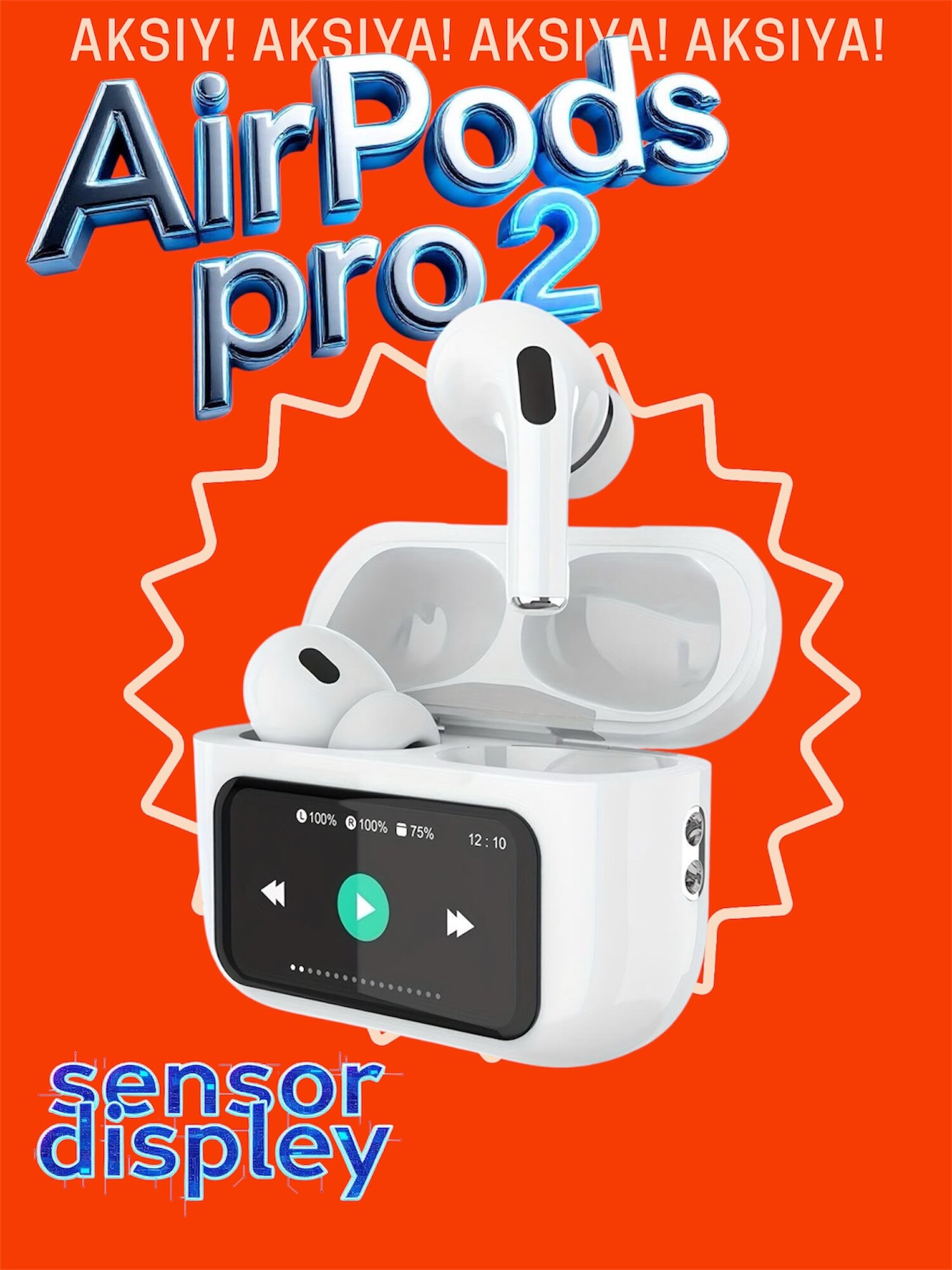 Беспроводные наушники pro 2 Premium сенсорный экран/Беспроводные наушники Pro 2 сенсорный экран