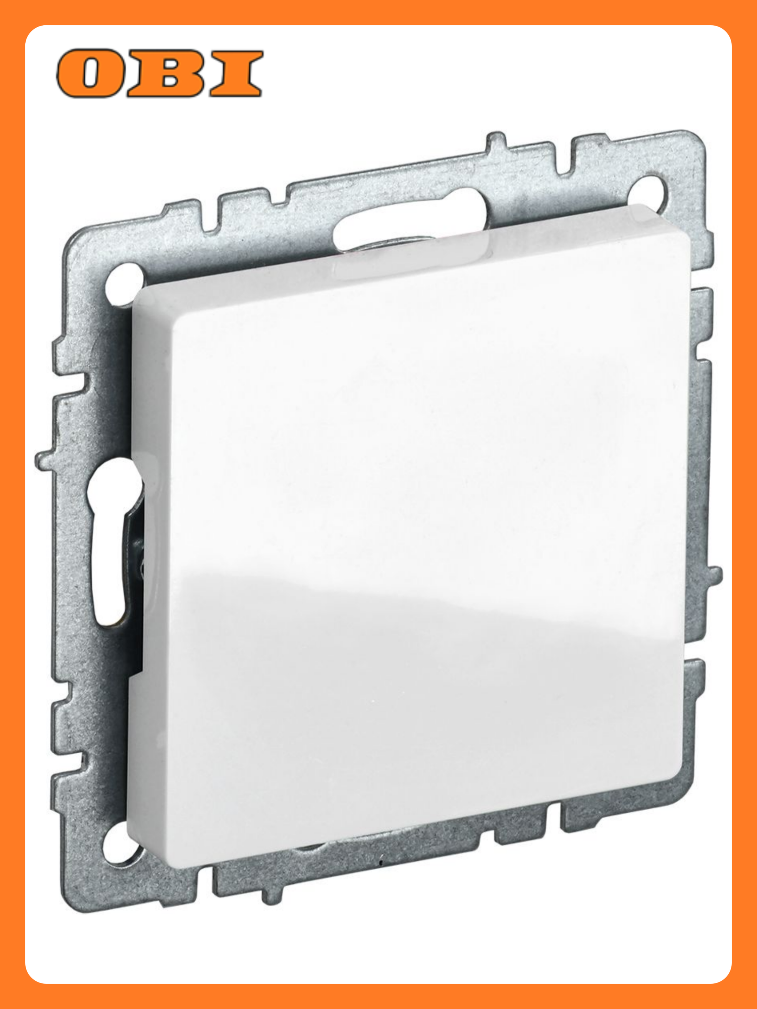 Заглушка IEK BRITE МЗ10-БрБ с суппортом белая пластик IP20