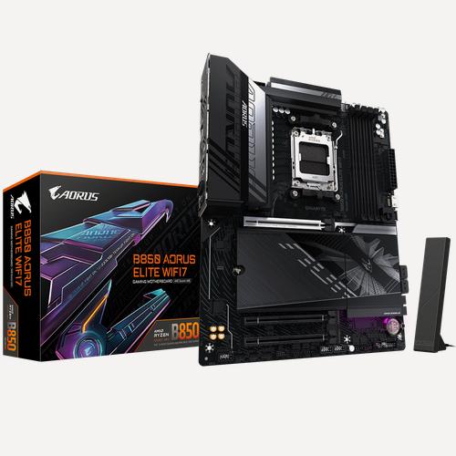 Изображение товара Материнская плата Gigabyte B850 AORUS ELITE WIFI7, AM5, AMD B850, ATX, RTL (B850 AORUS ELITE WIFI7)
